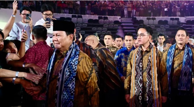 Prabowo dan Gibran Hadiri Perayaan Natal Nasional 2024 di GBK Jakarta